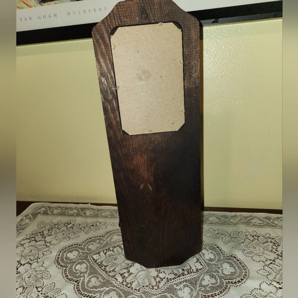 Vintage 1960s Victorian Dark Wood Wall Shelf Three Mountaineers Inc.